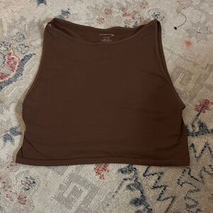 Free People Rich Brown Tank Top